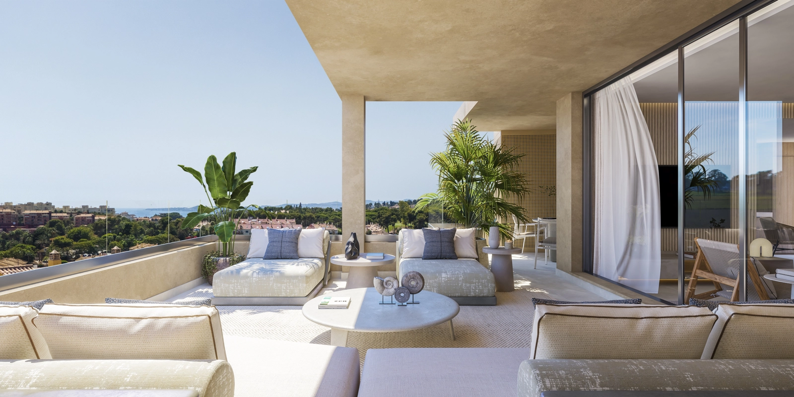 Großzügige Terrassen erweitern Ihren Wohnraum und bieten einen privaten Rückzugsort zum Sonnenbaden oder für ruhige Besinnung.