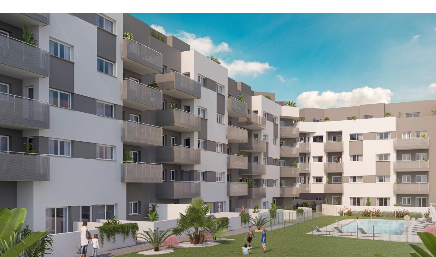 Die Gemeinschaftsgärten und der Salzwasser-Schwimmbad bieten Bewohnern einen perfekten Rückzugsort.