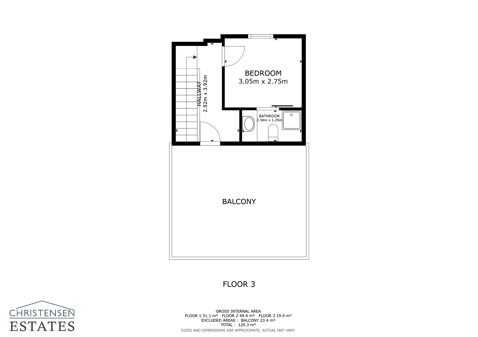Die oberste Etage bietet ein privates viertes Schlafzimmer mit eigenem Bad und direktem Zugang zur spektakulären Dachterrasse.