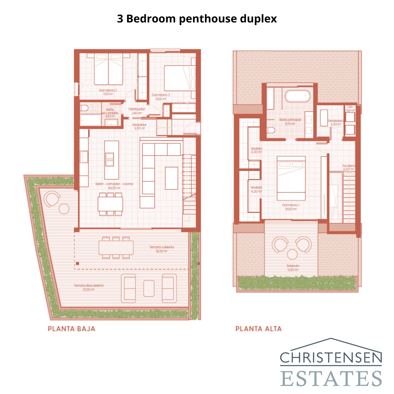 Das Design der Duplex-Dachgeschosswohnung bietet zwei Ebenen luxuriösen Wohnens mit weitläufigen Terrassen, um die herrliche Aussicht auf die Costa del Sol zu genießen.