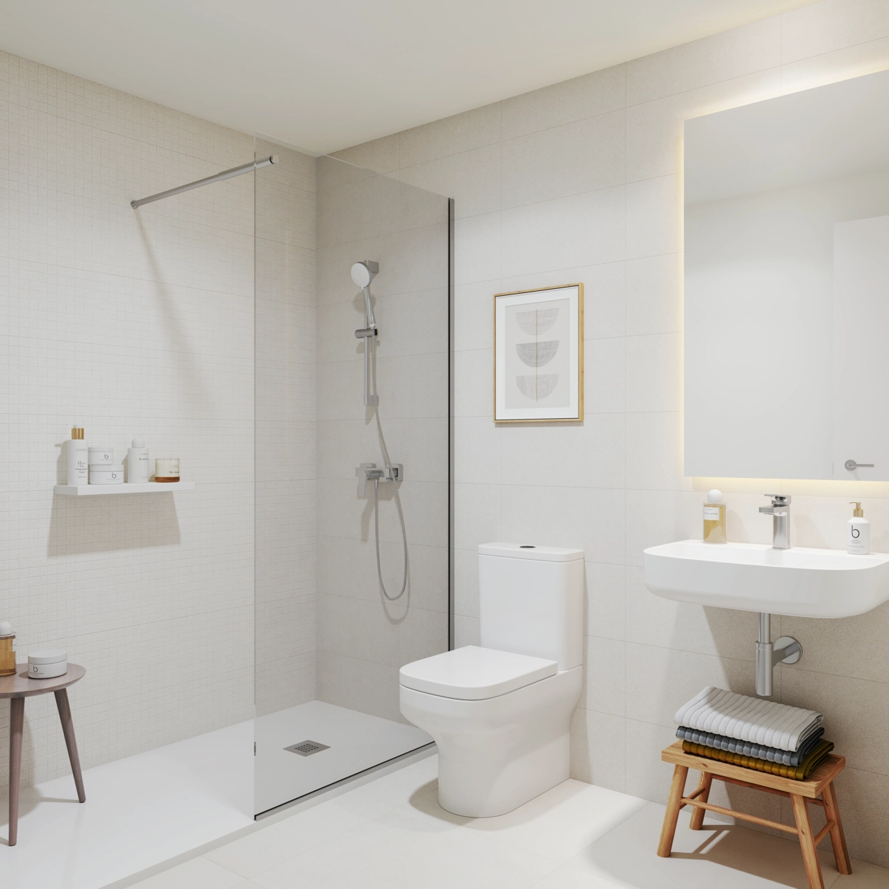 Elegante Badezimmer zeichnen sich durch modernes Design und hochwertige Ausstattung aus und bieten ein Wellness-Erlebnis für zu Hause.