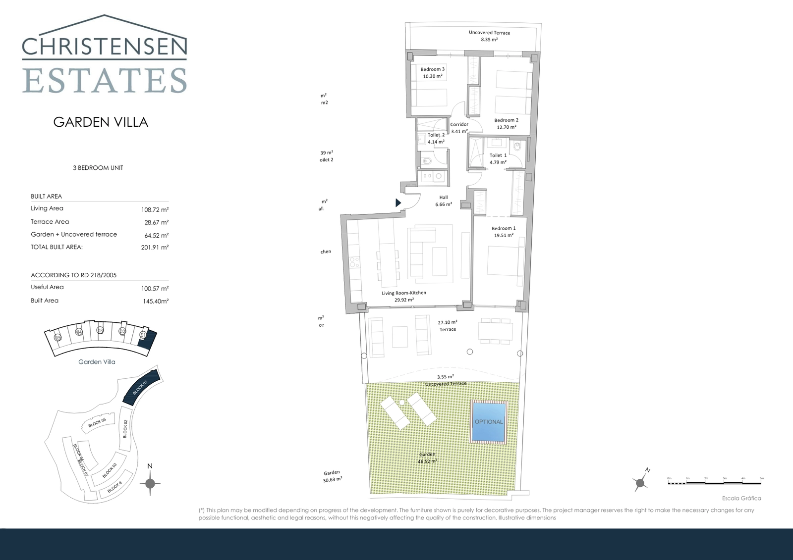 Gartenwohnung mit drei Schlafzimmern – Geräumige Innenbereiche, verbunden mit einer großzügigen Terrasse und einem privaten Garten, perfekt für das Leben im Freien.