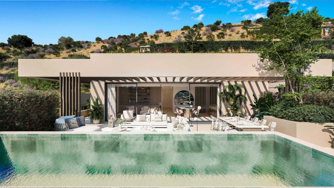 Jede Residenz verfügt über eine private Terrasse und einen optionalen Swimmingpool, der Ihre persönliche Oase schafft.