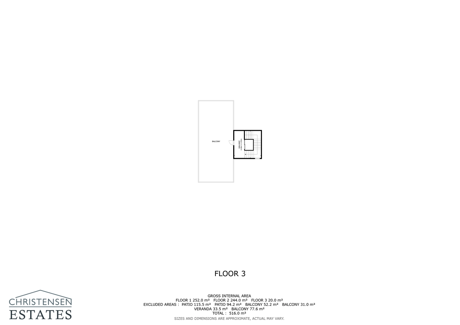 Der Grundriss der Dachebene bietet Zugang zur weitläufigen Terrasse und zum Whirlpoolbereich mit unglaublichem Panoramablick.