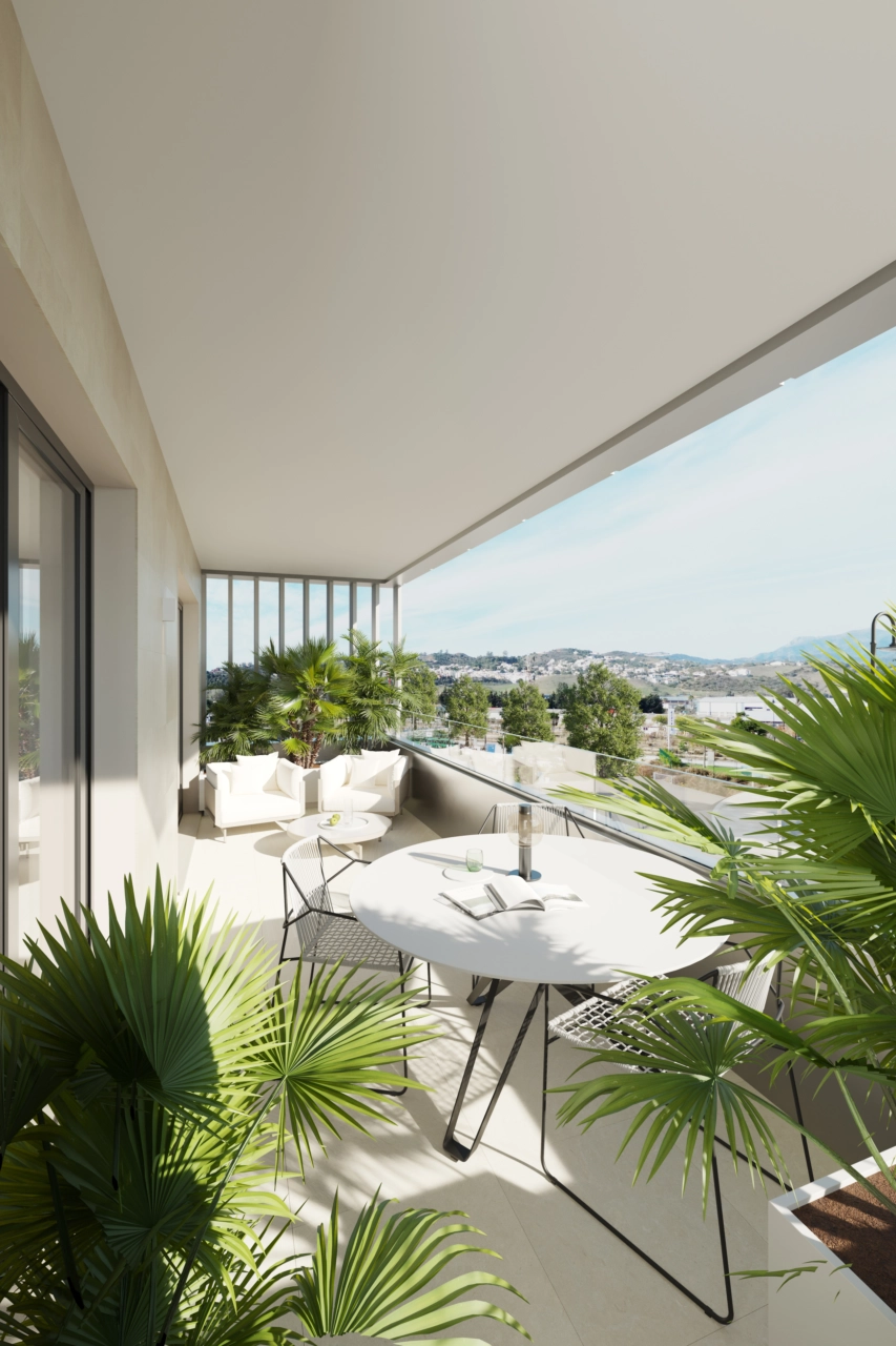 Genießen Sie den Panoramablick auf die Costa del Sol und die mediterrane Brise von Ihrer privaten Terrasse.