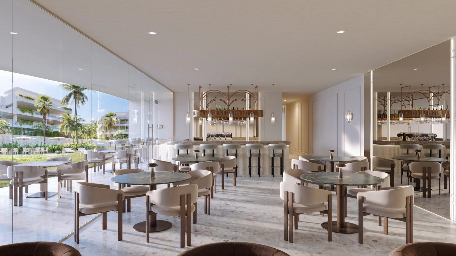 Genießen Sie den Komfort eines Restaurants vor Ort, perfekt, um mit Freunden und Familie zusammenzukommen.