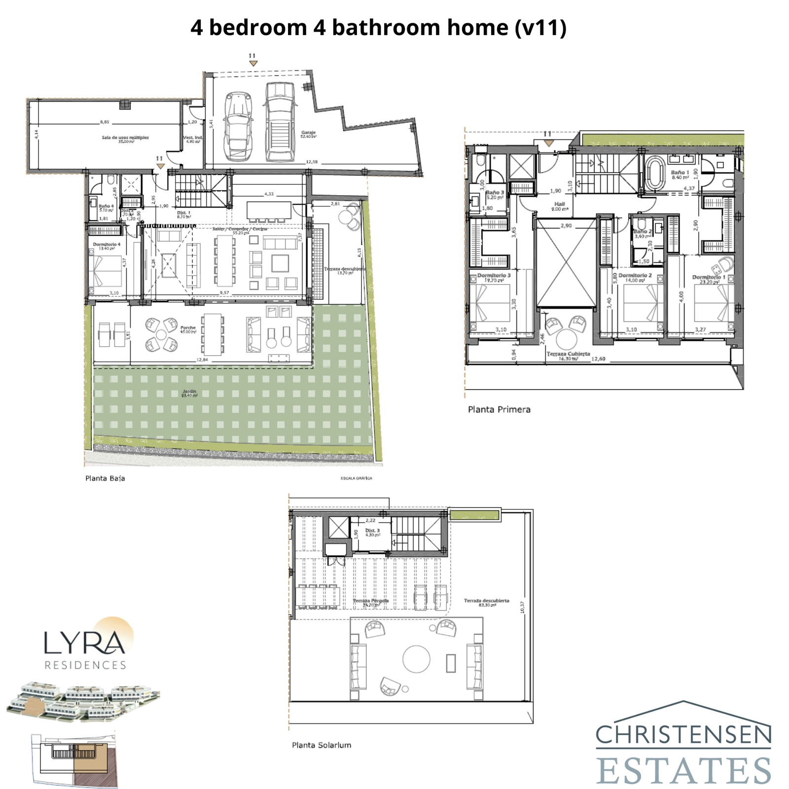Entdecken Sie den Grundriss dieser alternativen Residenz mit 4 Schlafzimmern, die einen großzügigen Garten, gut proportionierte Räume und einen hervorragenden Übergang zwischen Innen- und Außenbereichen bietet.