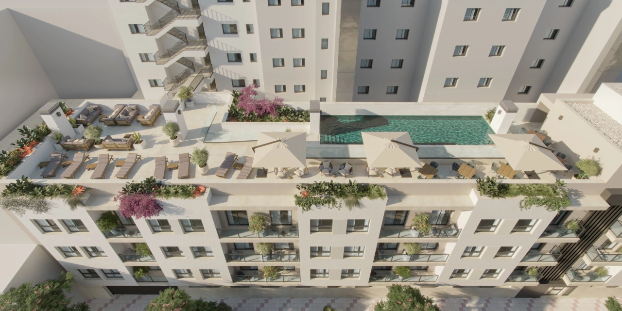 Entspannen oder erfrischen Sie sich im exklusiven Dachschwimmbad, einem perfekten Rückzugsort in der Stadt.