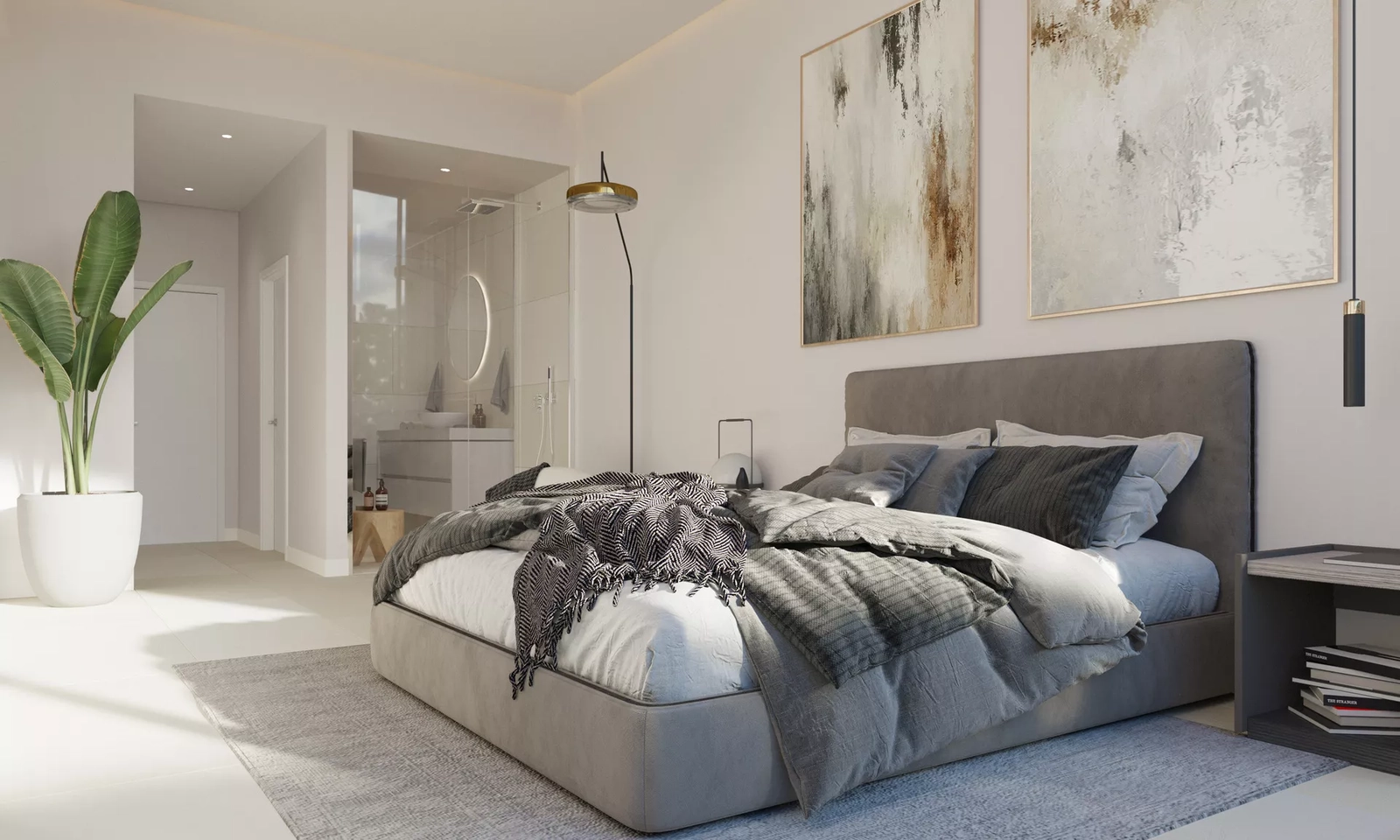 Dieses Gästezimmer verfügt über ein modernes Bad en Suite und bietet Besuchern Privatsphäre und Komfort.