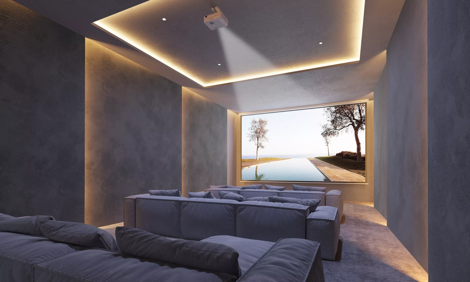 Genießen Sie Kinoerlebnisse in Ihrem eigenen privaten, hochmodernen Kinosaal.