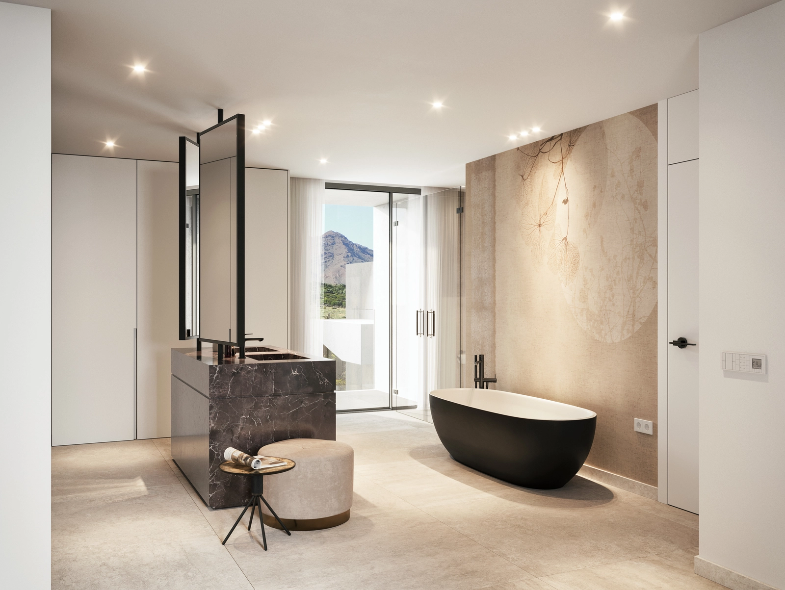 Luxuriöse Badezimmer zeichnen sich durch hochwertige Materialien und zeitgemäßes Design aus.